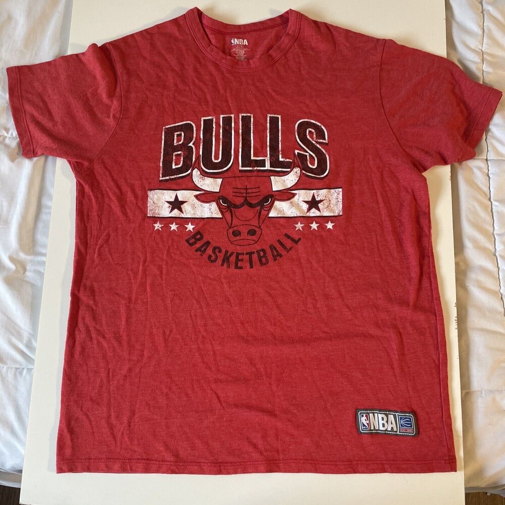 NBA Chicago Bulls Men's Short Sleeve Red‎ T-Shirt - L